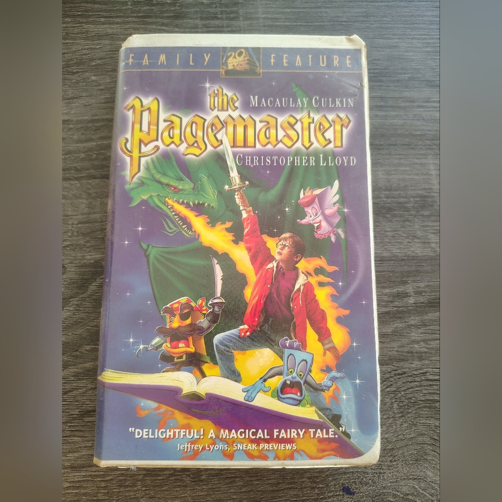 The Pagemaster VHS Tape Clamshell